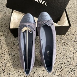 New in Box! Chanel Denim Ballerina Flat | 37